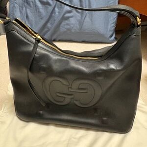 Gucci leather hobo bag